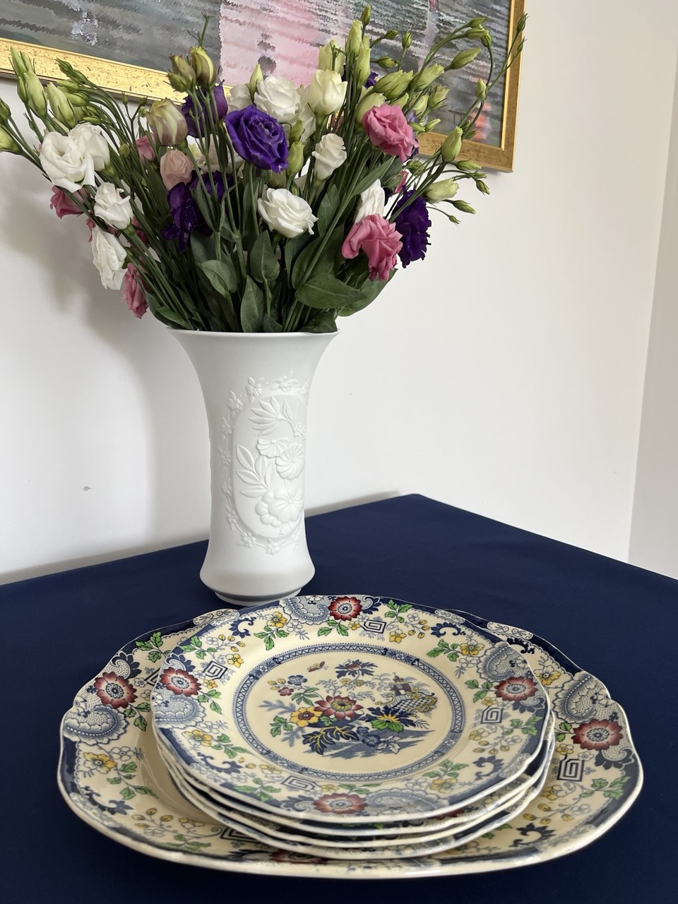 Coalport, Canton, Kings ware dinner set