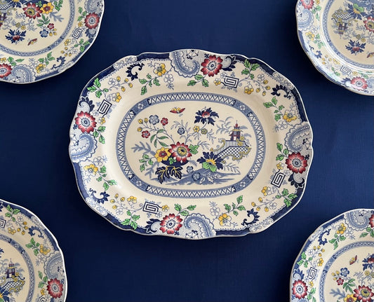 Coalport, Canton, Kings ware dinner set