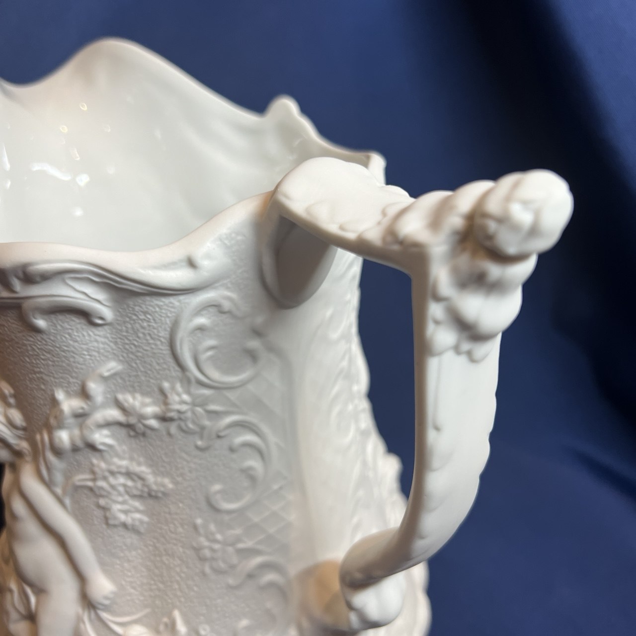 Portmeirion, Parian, Large Bisque Porcelain Pitcher